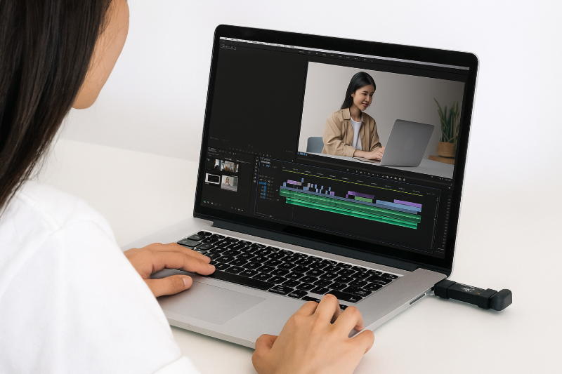 Using an external SSD for video editing