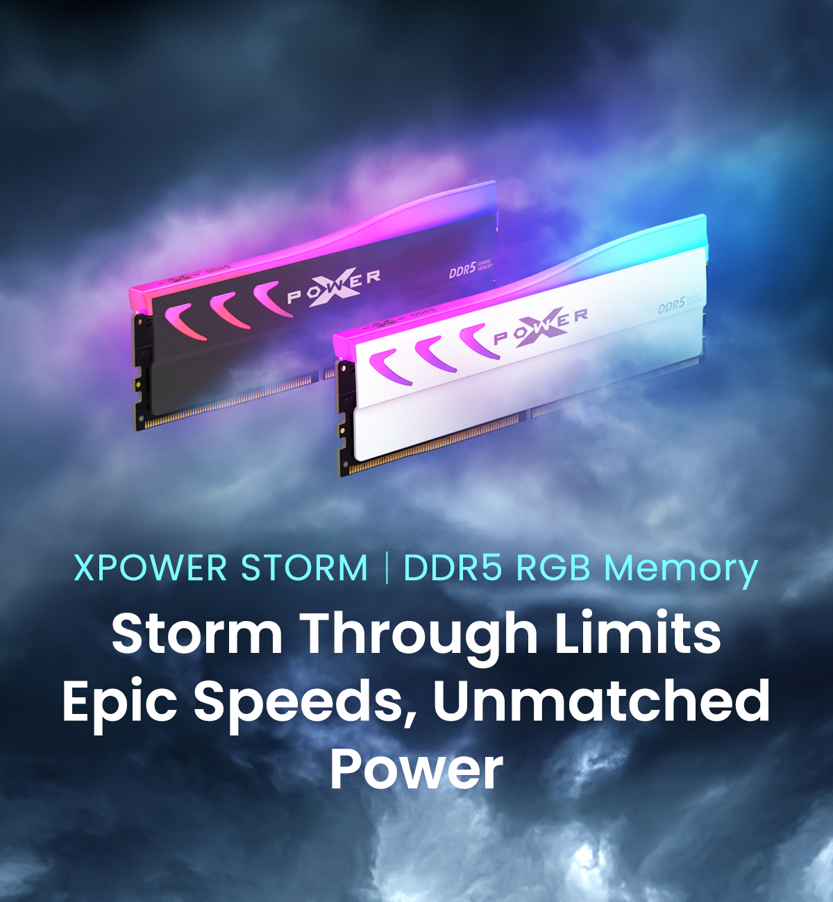 XPOWER Storm DDR5 RGB Gaming UDIMM-Silicon Power