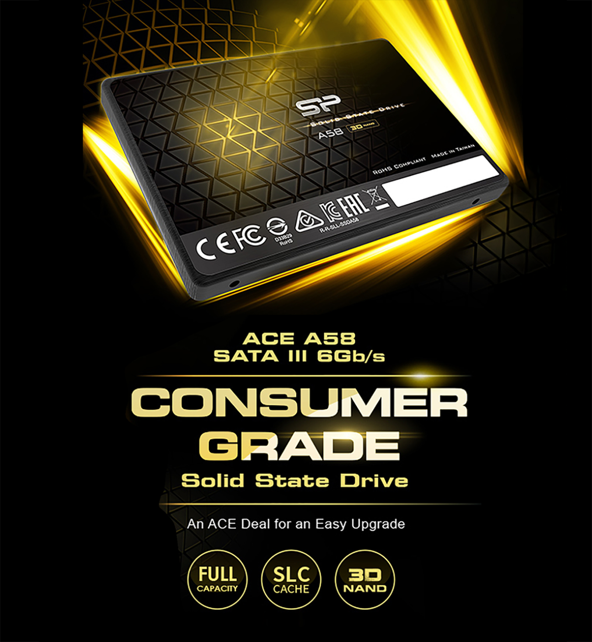【新品未開封】SP A58 2.5インチ SATA III SSD 2TB Amazon.com: Silicon Power 2TB SSD 3D NAND A58 SLC Cache