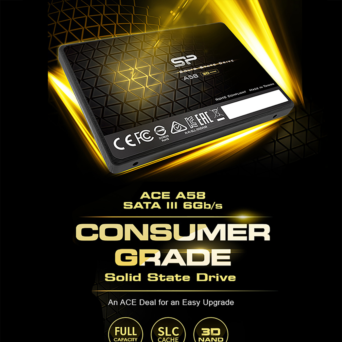 SP Ace A58 SATA III SSD-廣穎電通