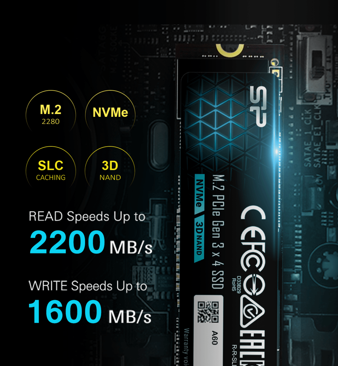 SP P34A60 PCIe Gen3 x4 NVMe™ SSD-Silicon Power Computer