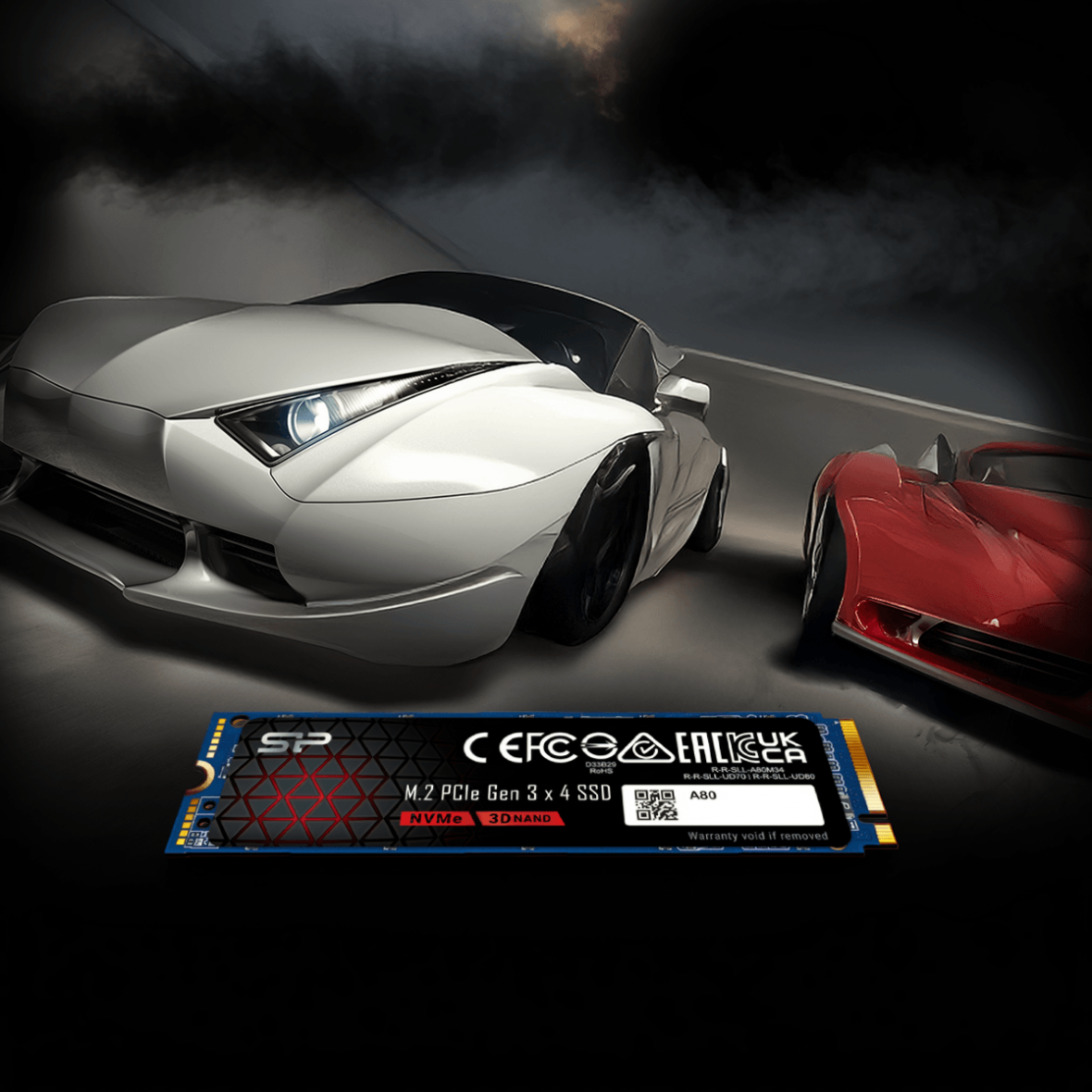 SP P34A80 PCIe Gen3 ×4 NVMe™ SSD-Silicon Power