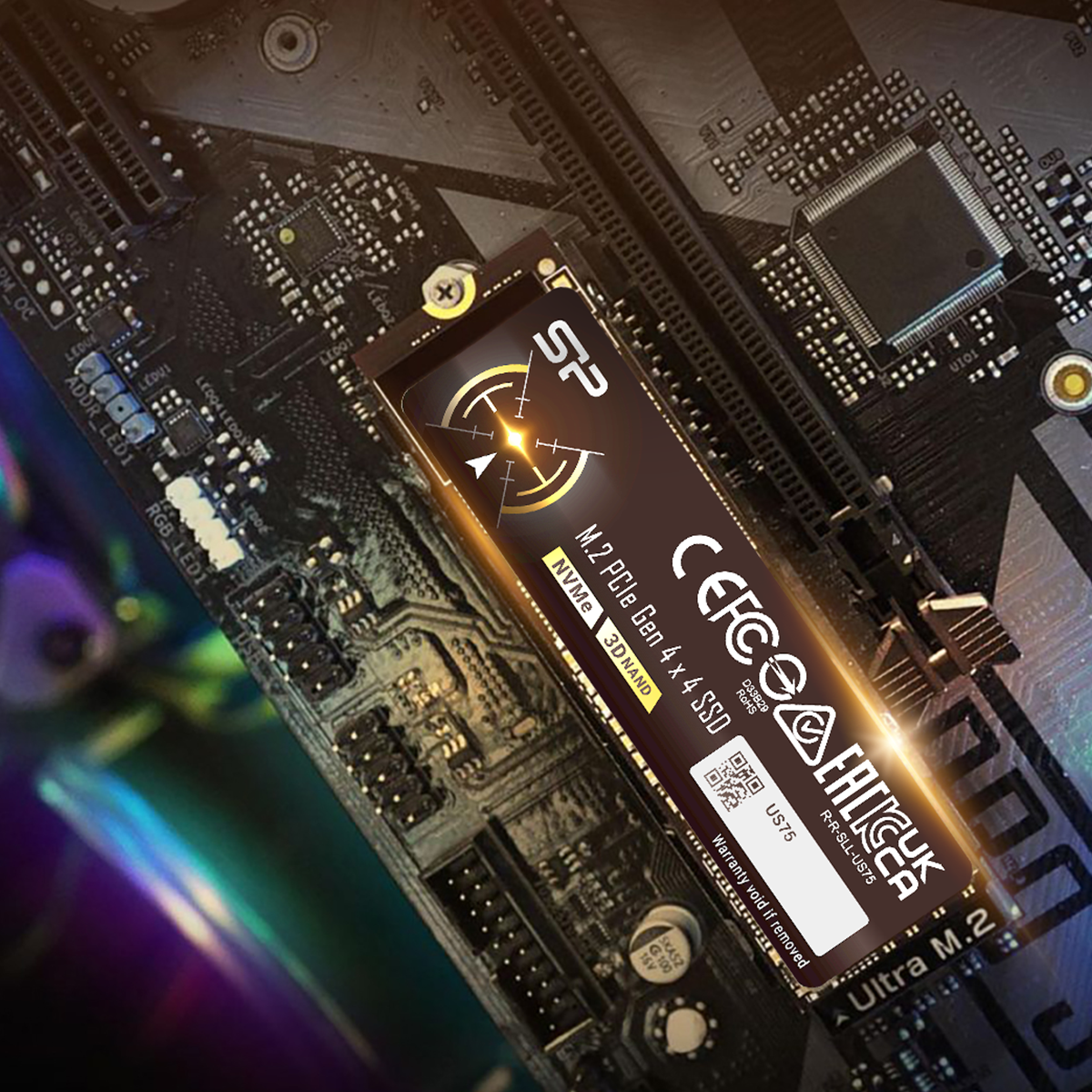 SP US75 PCIe Gen4 x4 NVMe™ SSD-Silicon Power