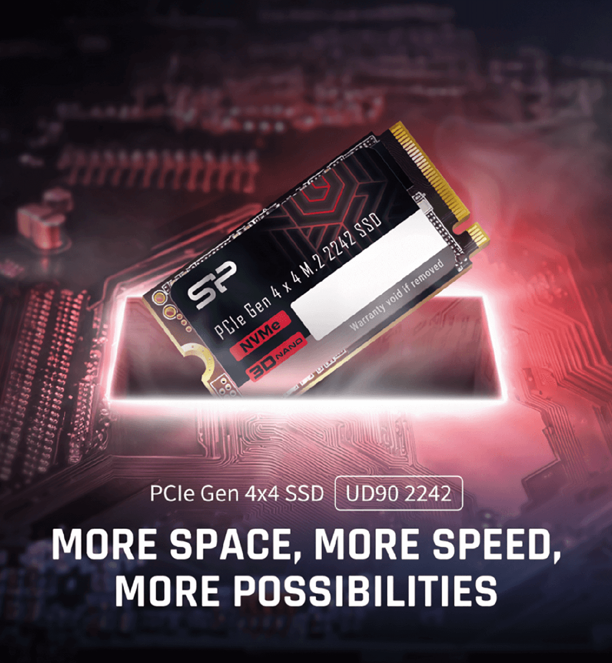 SP UD90 2242 PCIe Gen 4x4 NVMe™ SSD-Silicon Power