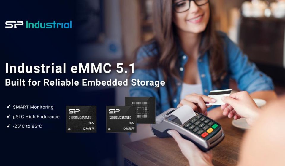 廣穎工控推出全新 eMMC 5.1 系列 兼具精巧尺寸與可靠效能 滿足智慧設備低功耗儲存需求