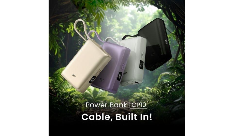 Silicon Power သည် နေ့စဉ် အဆင်ပြေမှုအတွက် အသစ်သော ကုန်ပစ္စည်း Compact, Built-In Cable Power Bank ကို စတင်မိတ်ဆက်လိုက်သည်။
