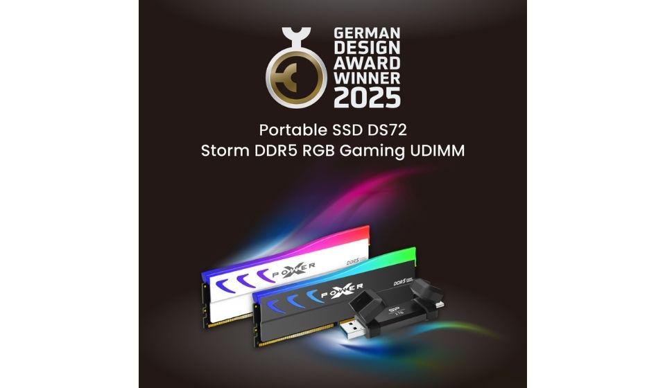 Silicon Power Celebrates a Double Win for the German Design Award 2025