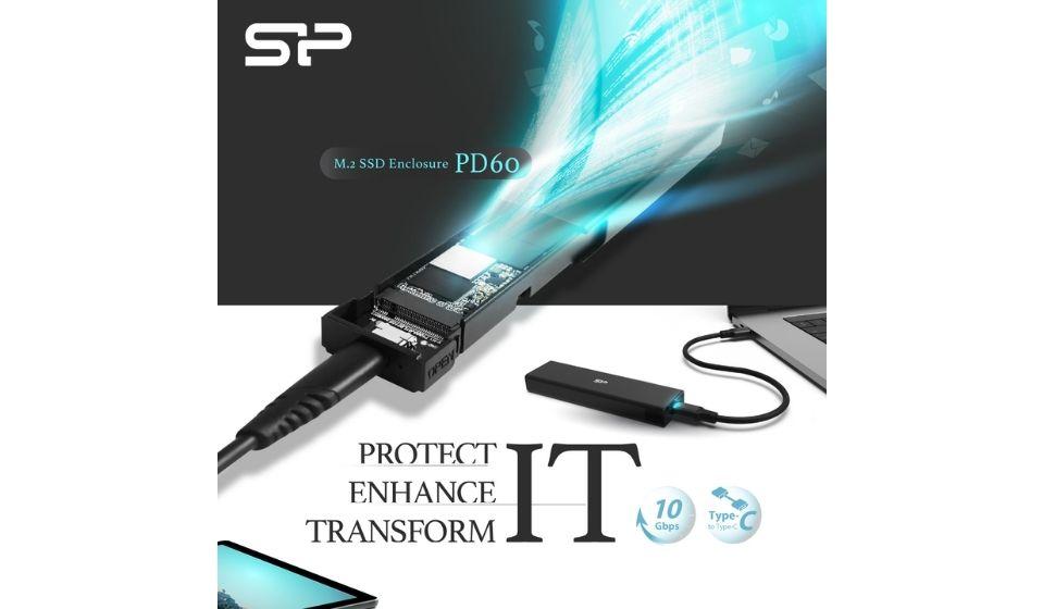 Nehmen Sie Ihr M.2 SSD weiter mit dem neuen PD60 Gehäuse