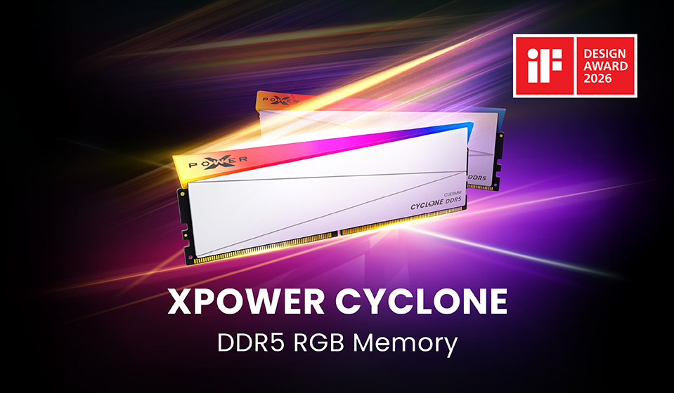 Silicon Power’s XPOWER Cyclone DDR5 RGB Wins Prestigious iF Design Award 2026