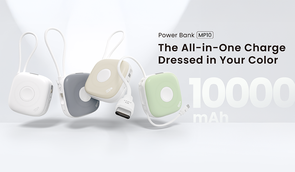 Silicon Power သည် MP10 ကို မိတ်ဆက်သည်။ ၁၀,၀၀၀mAh အားသွင်းစက်နှင့် အတွင်း Built-in USB-C ကေဘယ်နှစ်ခုပါရှိသည်။