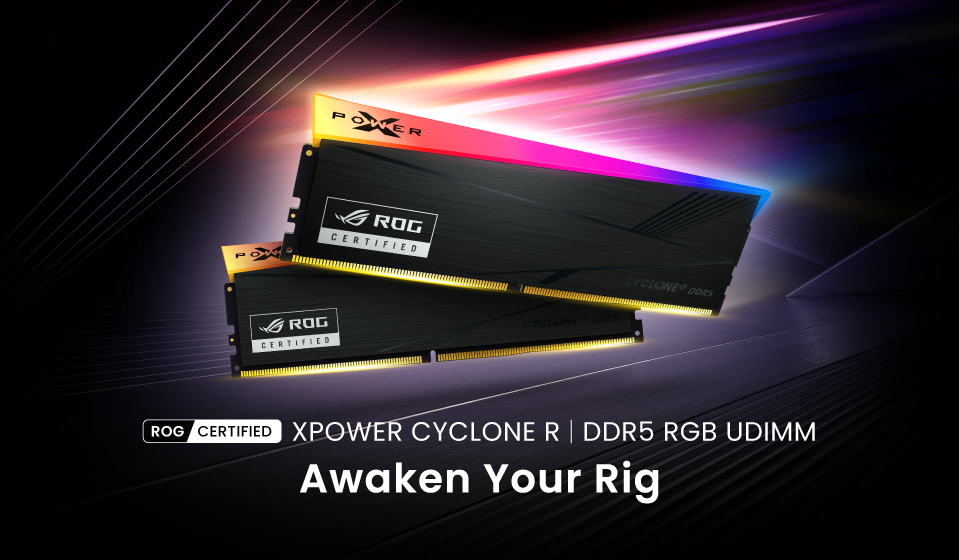 Silicon Power Debuts ROG Certified XPOWER Cyclone R DDR5 Gaming Memory