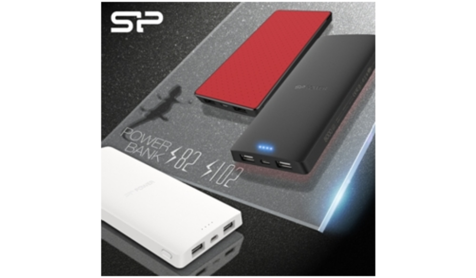 SP廣穎電通推出新款高容量行動電源 獨創防滑防刮橡膠設計