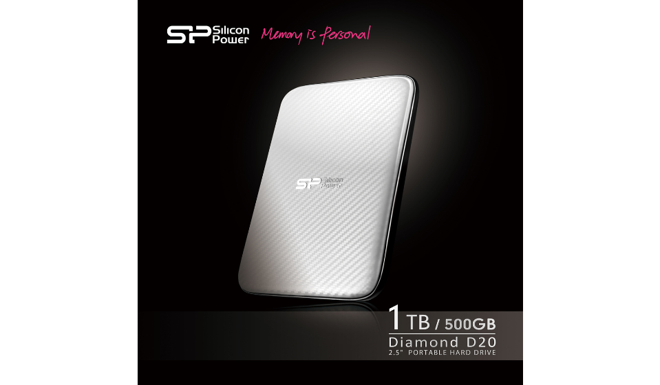 SP廣穎電通Diamond D20 USB 3.0輕薄外接硬碟1TB晶耀登場 – 打造薄型儲存裝置新體驗