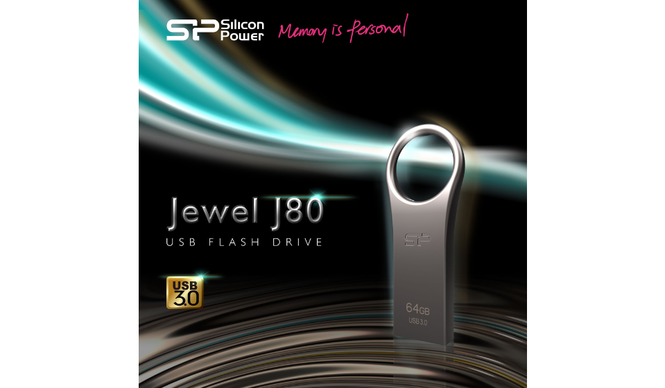 SP廣穎電通推出全新USB 3.0金屬美型款隨身碟—Jewel J80 極緻工藝再升級 現代美學再進化