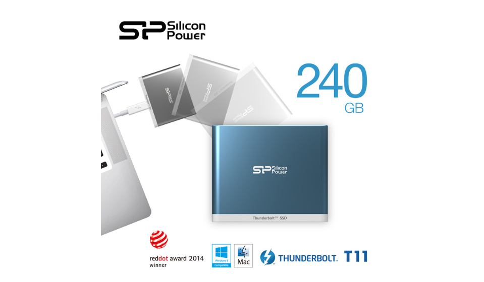 SP 廣穎電通Thunderbolt 快閃隨身固態硬碟—Thunder T11 容量大升級　新色靚登場