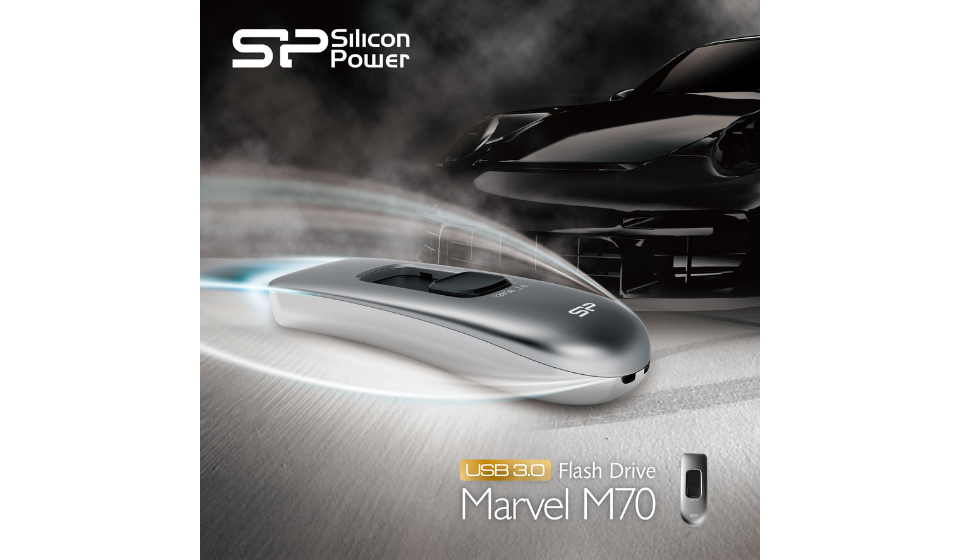 SP廣穎電通推出極速高容量USB 3.0隨身碟—Marvel M70 - 效能之最 王者再現