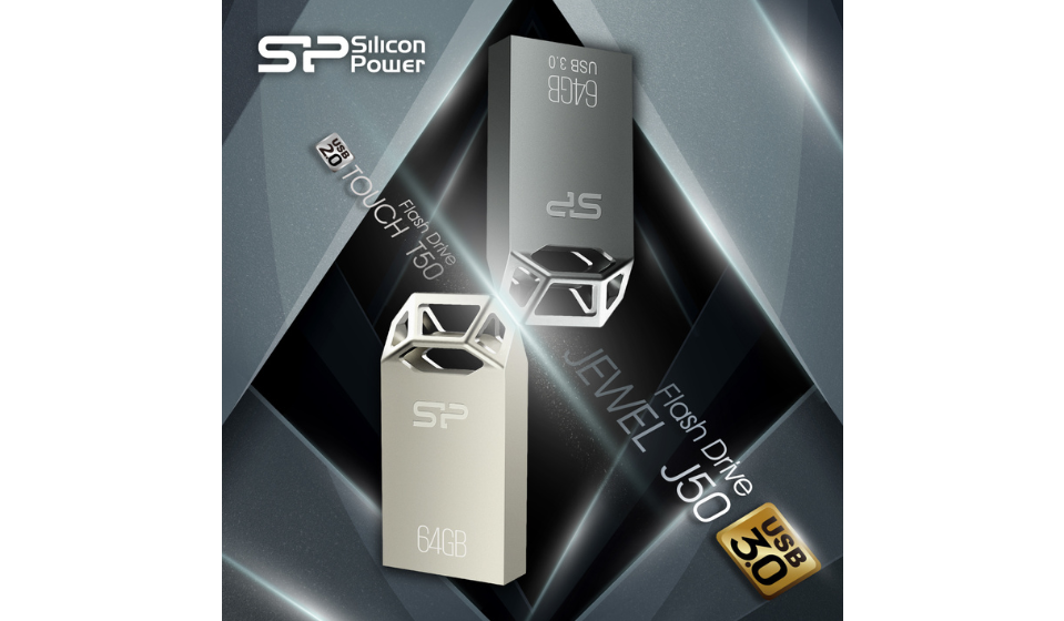 SP廣穎電通推出全新Touch T50 & Jewel J50迷你款金屬隨身碟-鏤空雕刻 極致工藝