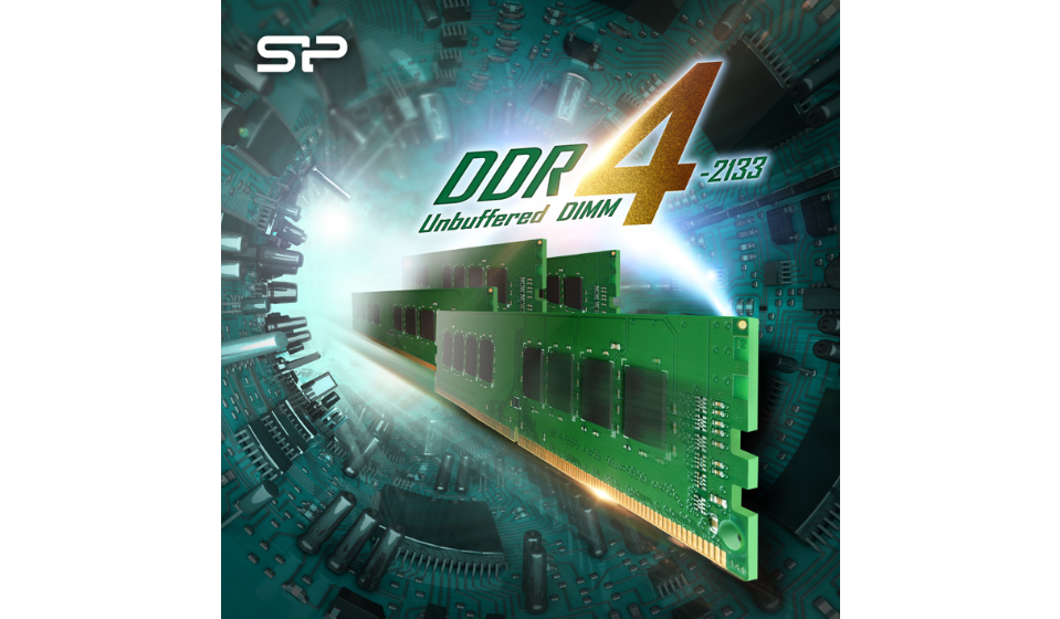 SP廣穎電通發表全新DDR4-2133 U-DIMM記憶體