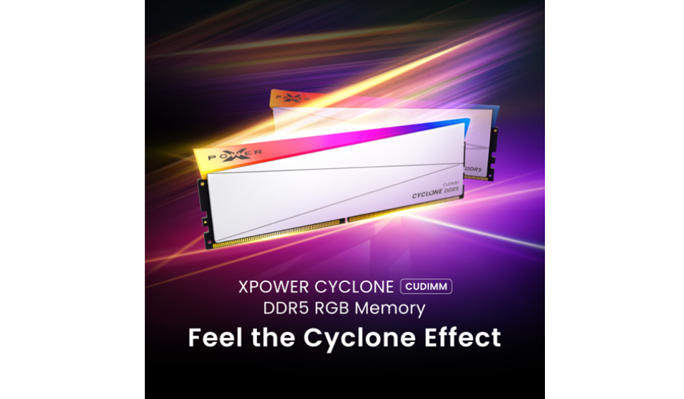 廣穎電通發表全新XPOWER Cyclone DDR5 CUDIMM記憶體 全面支援最新 Intel® Core™ Ultra 處理器