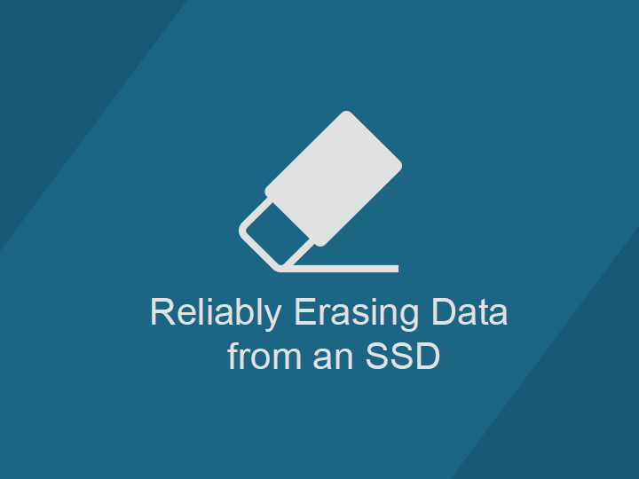 How To Secure Erase An SSD Drive